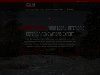 ickmconstruction.com snapshot