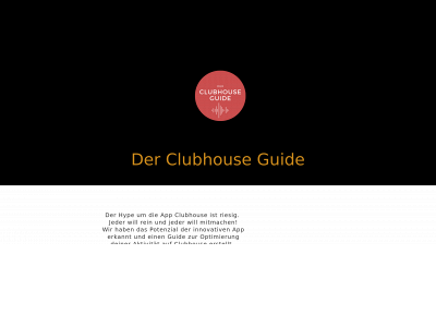 clubhouse-guide.de snapshot