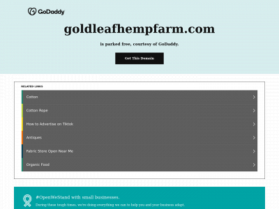 goldleafhempfarm.com snapshot