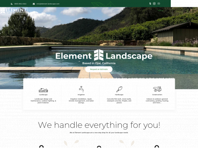element-landscape.com snapshot