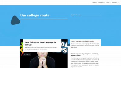 thecollegeroute.com snapshot