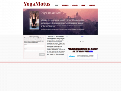 yogamotus.com snapshot