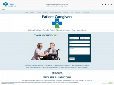 patientcaregivers.com snapshot