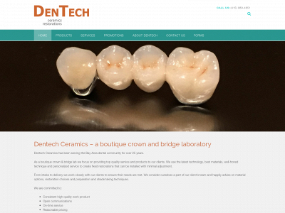 dentechdentalceramics.com snapshot