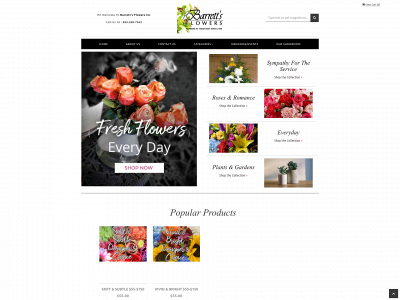 www.barrettsflowers.com snapshot