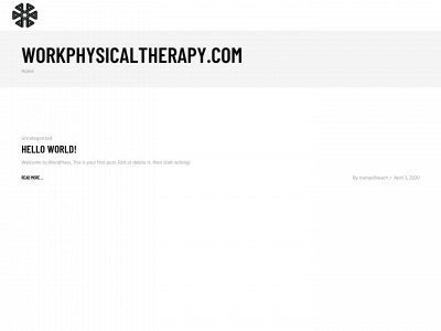 workphysicaltherapy.com snapshot