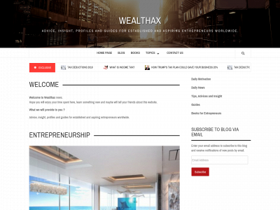 wealthax.com snapshot