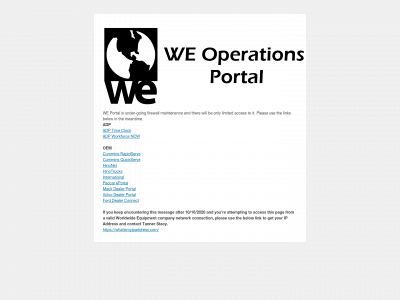 weoperationsportal.com snapshot