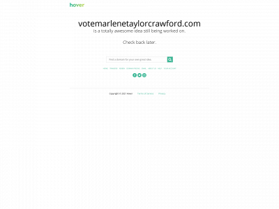 votemarlenetaylorcrawford.com snapshot