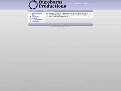 ouroborosproductions.org snapshot
