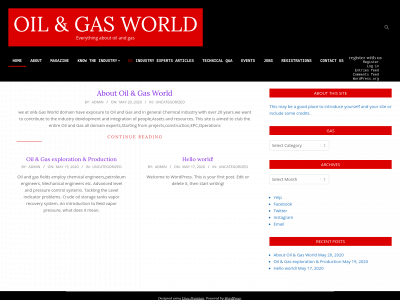 oilandgasworld.com snapshot