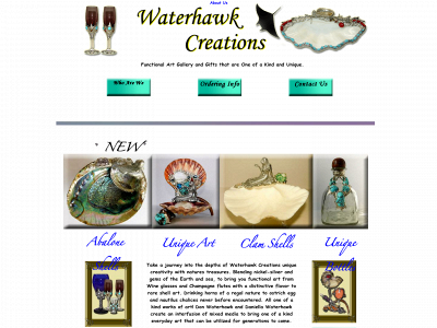 waterhawkcreations.com snapshot