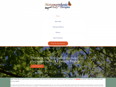 metamorphosisbodytherapies.com snapshot