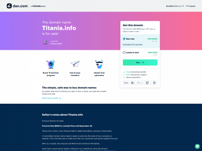 titania.info snapshot