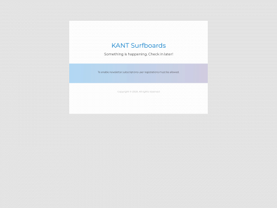 kantsurfboards.com snapshot
