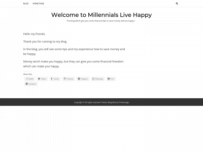 millennialslivehappy.com snapshot