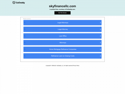 skyfinancellc.com snapshot