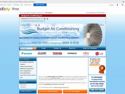 airconditioners4less.co.uk snapshot