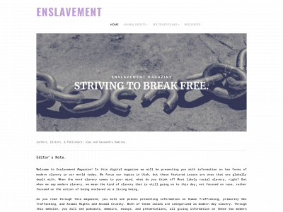 enslavement-magazine.weebly.com snapshot