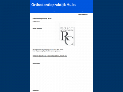 orthodontiepraktijkhulst.nl snapshot