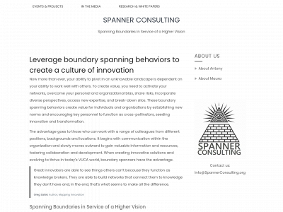 spannerconsulting.org snapshot