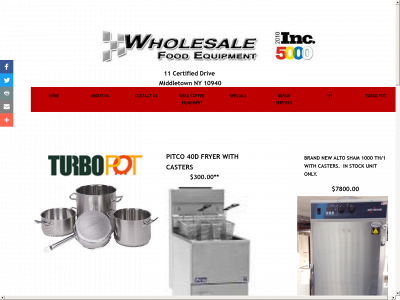 wholesalefoodequipmentny.com snapshot