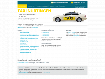 taxi-nuertingen.com snapshot