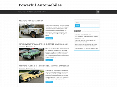 powerfulautomobiles.com snapshot