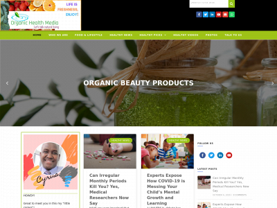 organichealthmedia.com snapshot