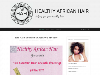 healthyafricanhair.com snapshot