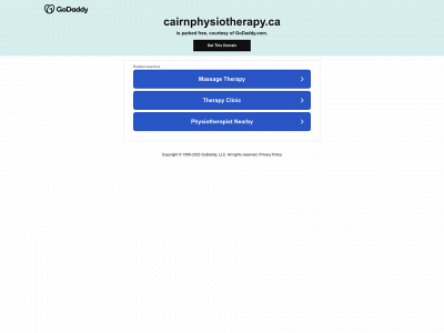 cairnphysiotherapy.ca snapshot