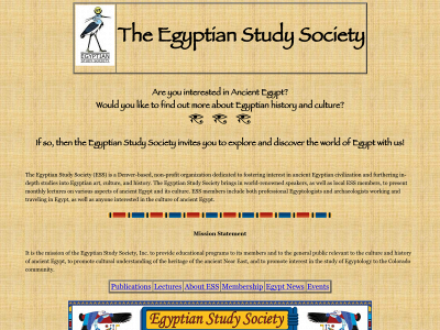 egyptianstudysociety.org snapshot