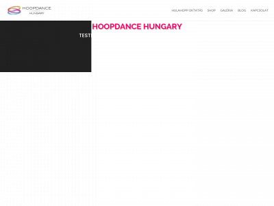 www.hoopdance.hu snapshot