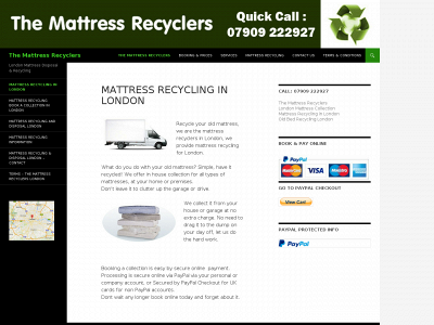 themattressrecyclers.co.uk snapshot