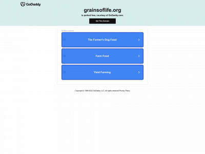 grainsoflife.org snapshot