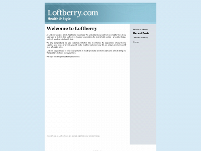 www.loftberry.com snapshot