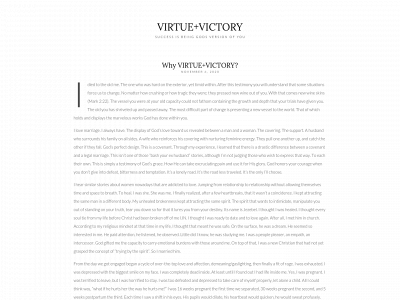 virtueandvictory.com snapshot