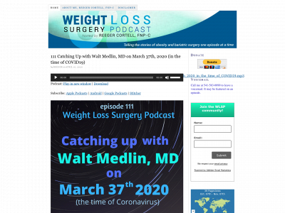 weightlosssurgerypodcast.com snapshot