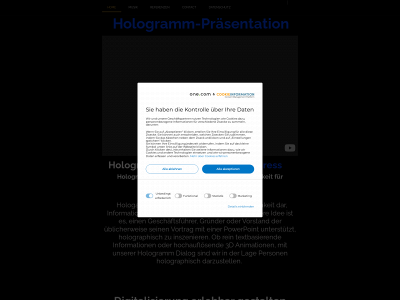 hologram-show.de snapshot
