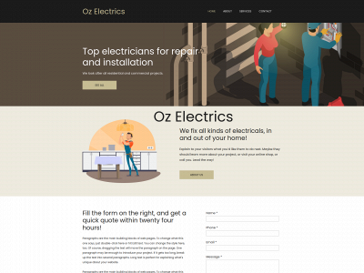 oz-electrics.co.uk snapshot