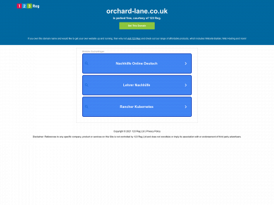 orchard-lane.co.uk snapshot