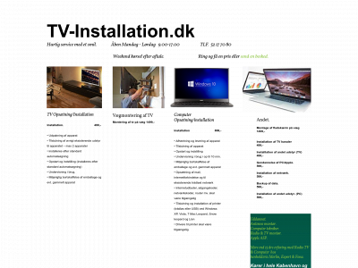 tv-installation.dk snapshot