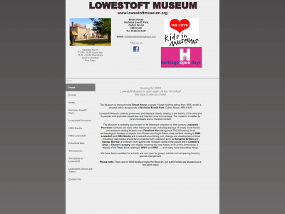 lowestoftmuseum.org snapshot