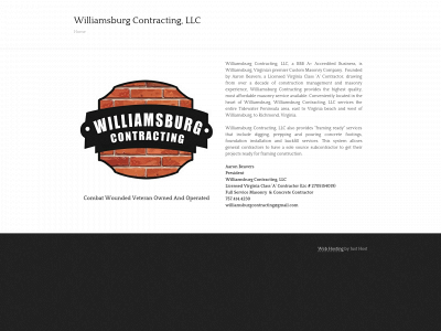 williamsburgcontracting.com snapshot