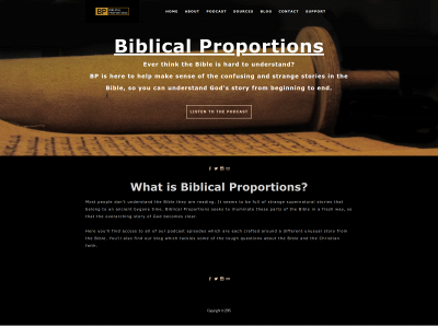 www.biblicalproportionspodcast.com snapshot