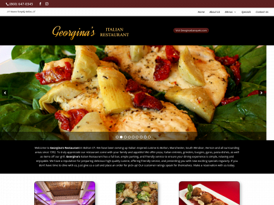 georginasrestaurantct.com snapshot