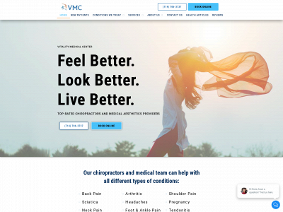 vitalitymedicalcenter.com snapshot