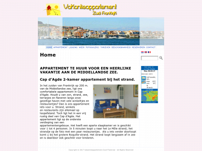 vakantieappartementzuidfrankrijk.nl snapshot