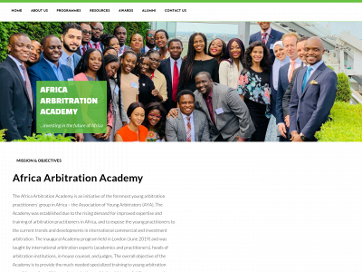 africaarbitrationacademy.org snapshot