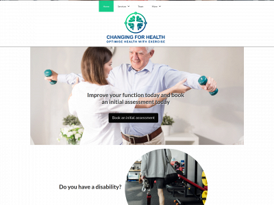changing-for-health.com snapshot